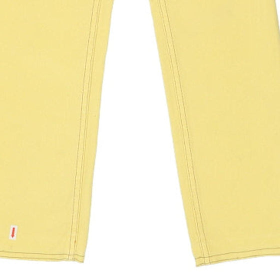 Vintage yellow 703 Benetton Jeans - womens 27" waist