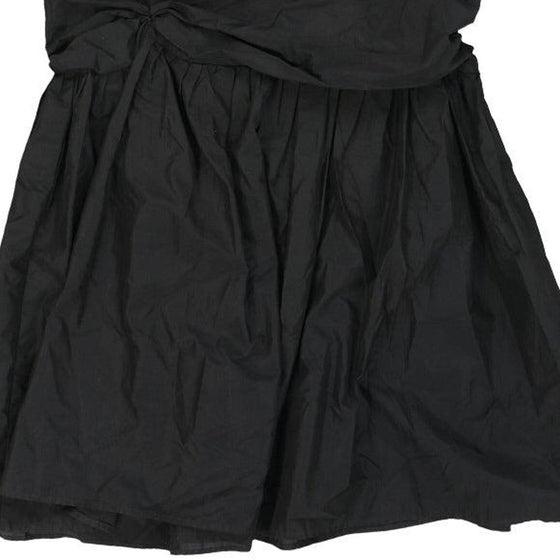 Via Del Teatro Maxi Strapless Dress - Medium Black Polyester - Thrifted.com