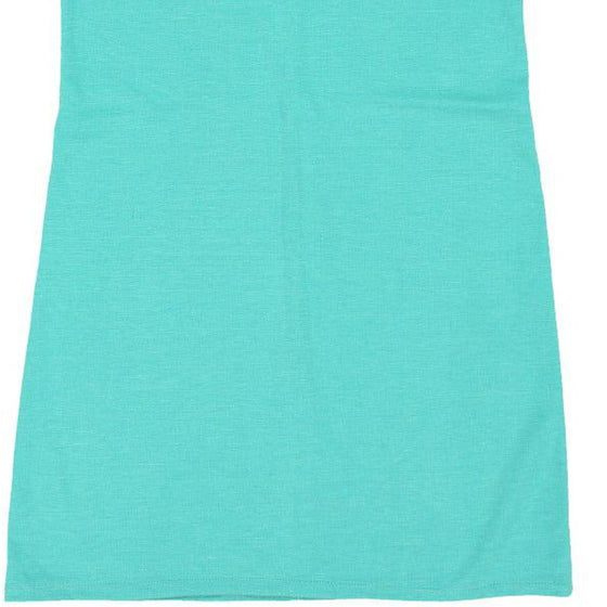 Unbranded Shift Dress - Small Teal Cotton - Thrifted.com