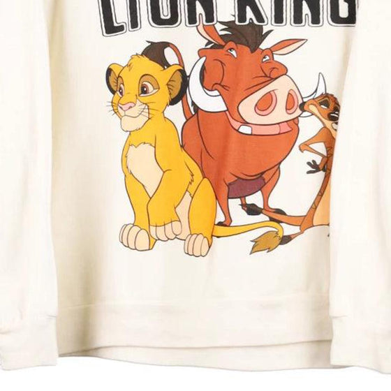 Vintage white The Lion King Disney Sweatshirt - womens large