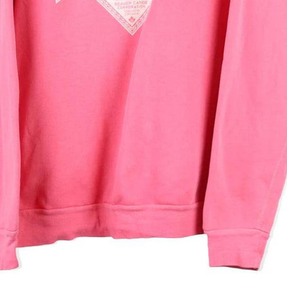 Vintage pink Beaver Canoe Sweatshirt - womens x-large
