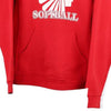 Vintage red Indians Softball Russell Athletic Hoodie - womens medium