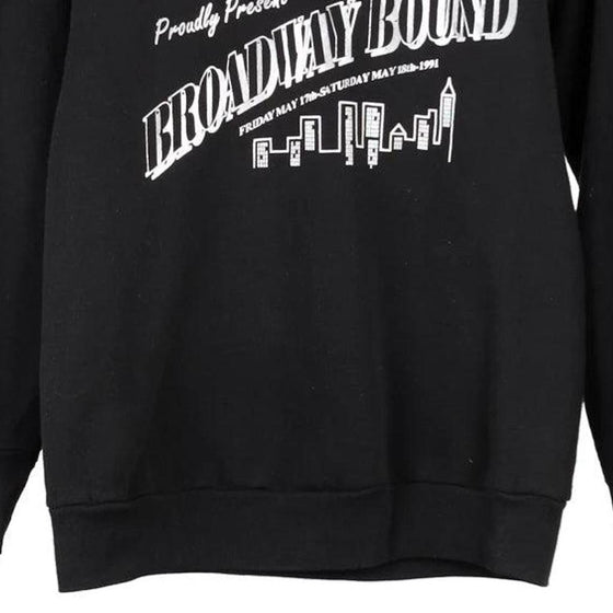 Vintage black Broadway Bound Fruit Of The Loom Sweatshirt - womens small