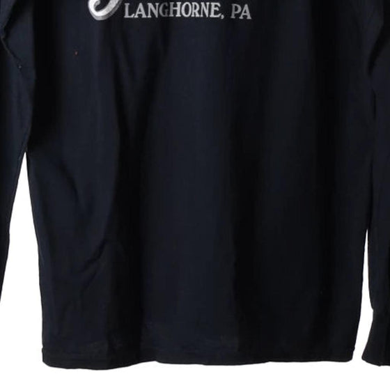 Vintage black Langhorne, Pennsylvania Harley Davidson Long Sleeve T-Shirt - mens medium