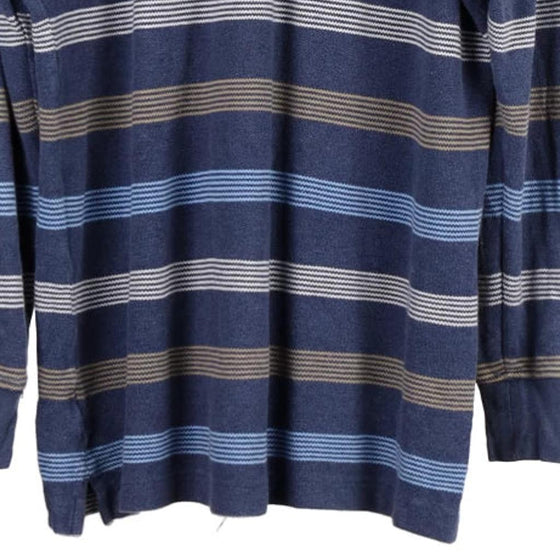 Vintage blue Tommy Hilfiger Long Sleeve Polo Shirt - mens large