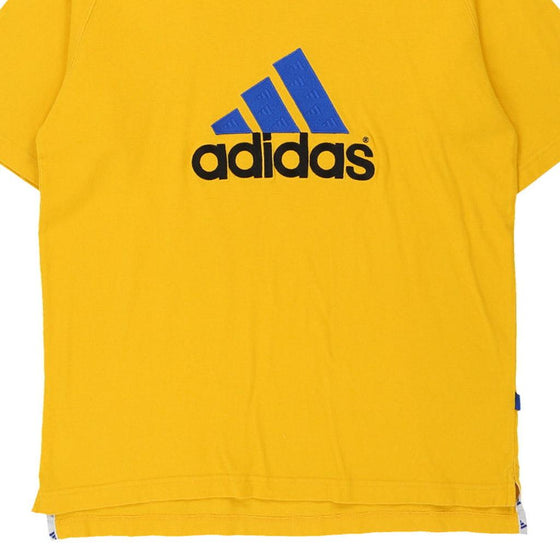 Vintage yellow USV Halle Adidas T-Shirt - mens large