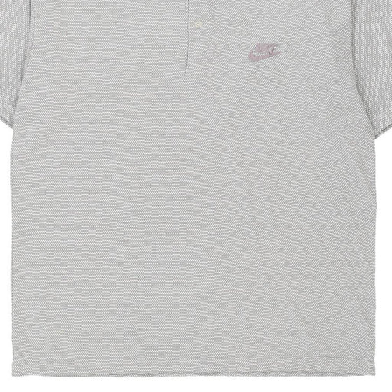 Vintage grey Nike Polo Shirt - mens xx-large