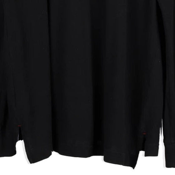 Vintage black Tommy Hilfiger Long Sleeve Polo Shirt - mens large