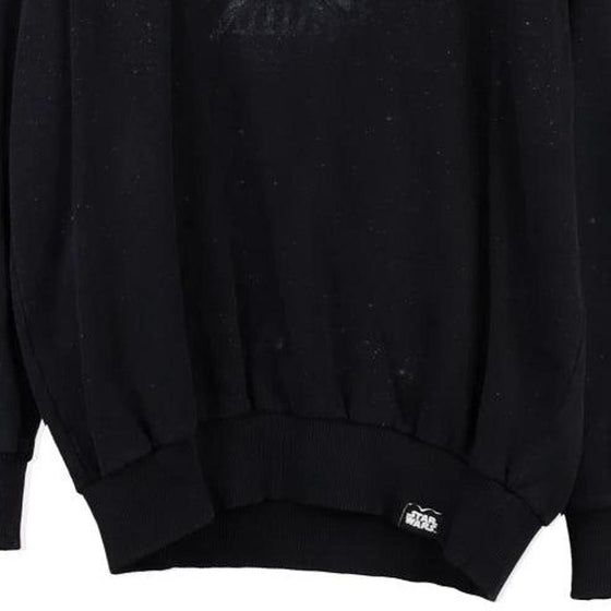 Pre-Loved black Death Star Pull & Bear Sweatshirt - mens medium