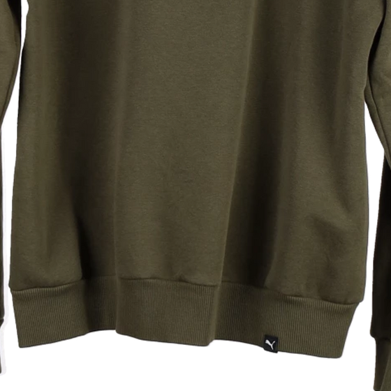 Vintage green Puma Sweatshirt - mens small