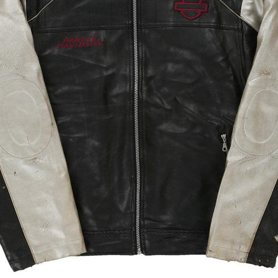 Vintage black Harley Davidson Leather Jacket - womens large