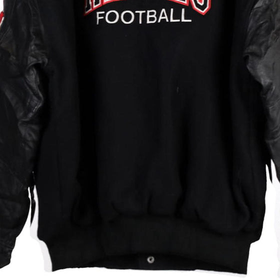 Rebels Football Amanti Varsity Jacket - Large Black Wool Blend - Thrifted.com