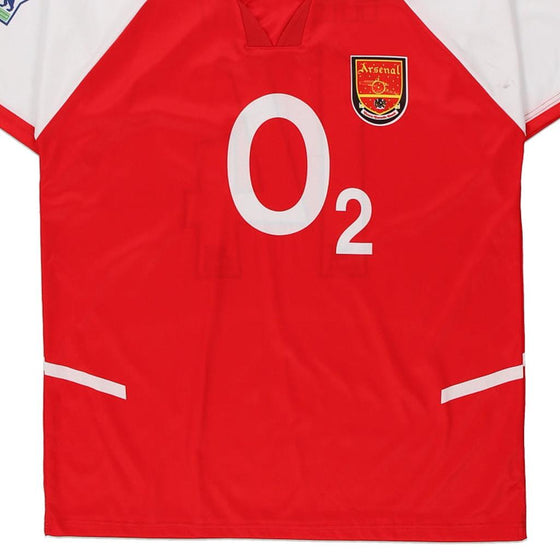 Vintage red Arsenal Replica Football Shirt - mens medium