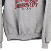 Vintage grey Indians Johnston City 2004 Jerzees Sweatshirt - mens medium