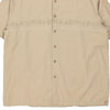 Vintage beige Quiksilver Short Sleeve Shirt - mens xx-large