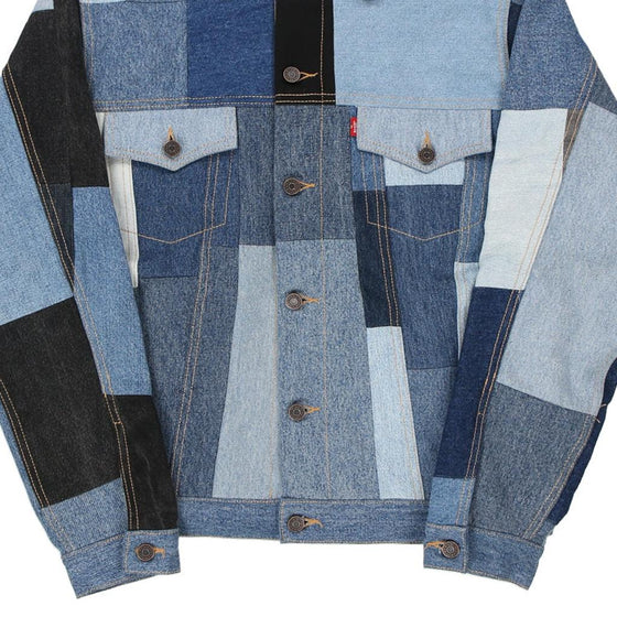 Vintage blue Reworked Levis Denim Jacket - mens large
