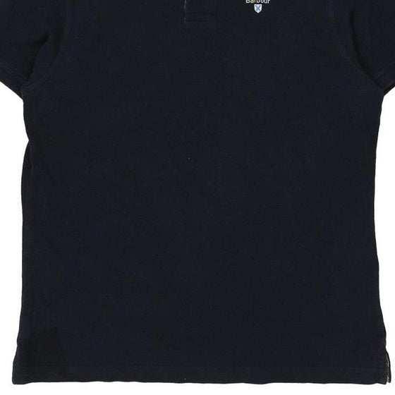 Vintage navy Barbour Polo Shirt - mens medium