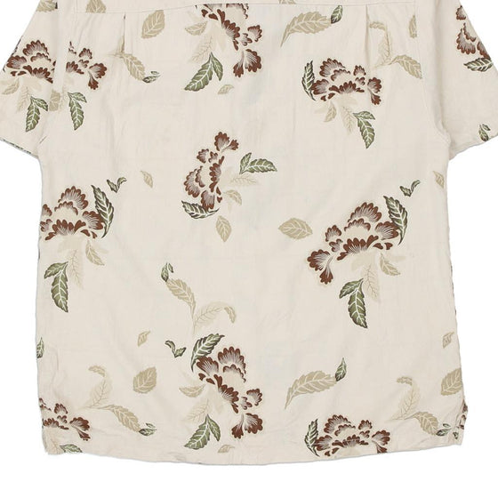 Vintage beige Tommy Bahama Hawaiian Shirt - mens medium