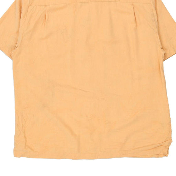 Vintage yellow Tommy Bahama Hawaiian Shirt - mens large