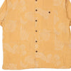 Vintage yellow Joe Marlin Hawaiian Shirt - mens large
