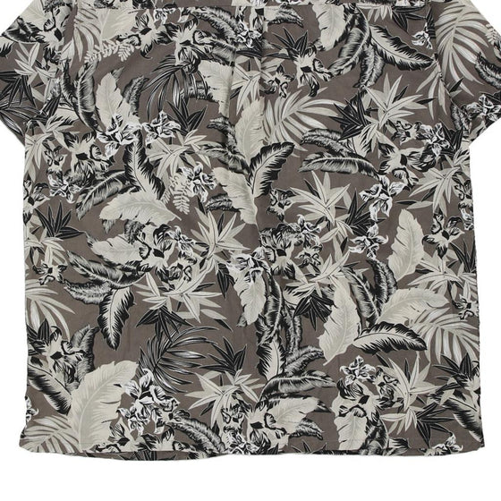 Vintage grey Duke Hawaiian Shirt - mens x-large