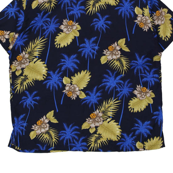 Vintage navy Carib Cool Hawaiian Shirt - mens xx-large