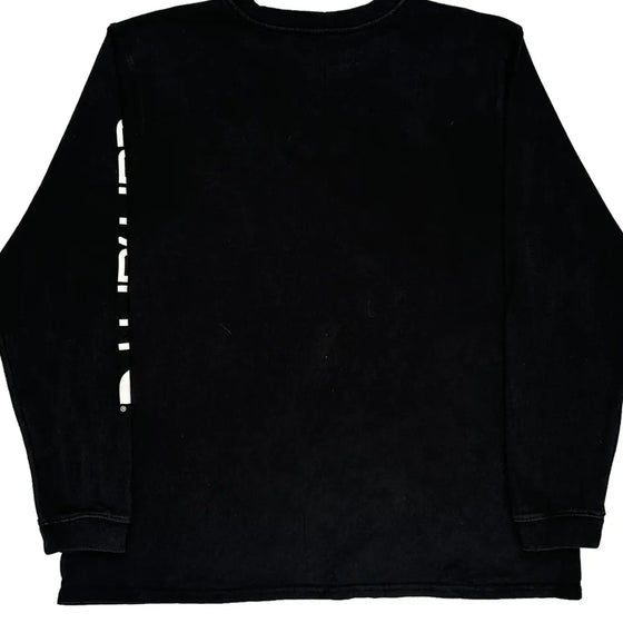 Loose Fit Carhartt Long Sleeve T-Shirt - XL Black Cotton