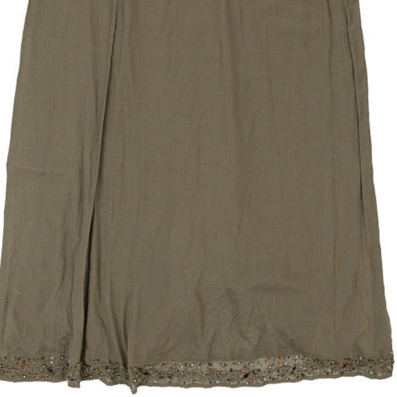Vintage khaki Les Copains Shirt Dress - mens large
