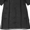 Contro Corente Sheer Shift Dress - Medium Black Cotton - Thrifted.com