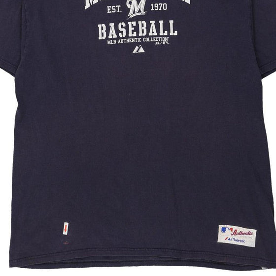 Vintage blue Milwaukee Baseball Mlb T-Shirt - mens x-large