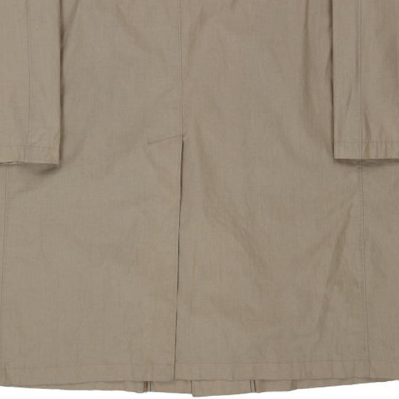 Lanvin Trench Coat - Large Beige Cotton Blend - Thrifted.com