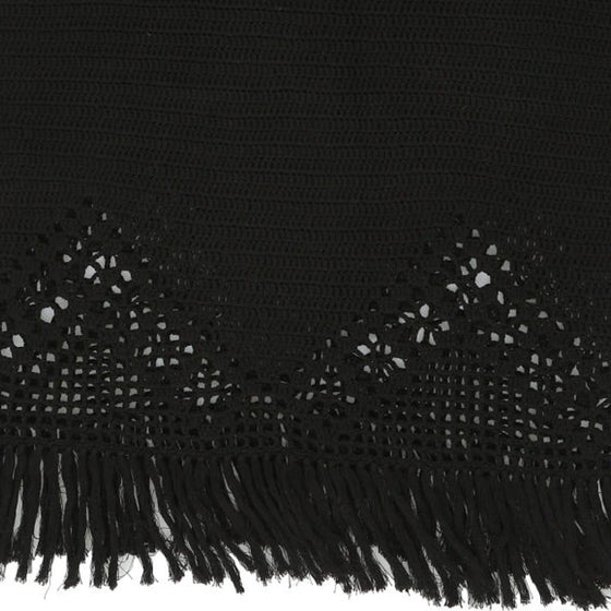 Unbranded Skirt - 42W UK 20 Black Cotton - Thrifted.com