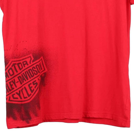 Vintage red Bourbor Street, New Orleans Harley Davidson T-Shirt - womens x-large