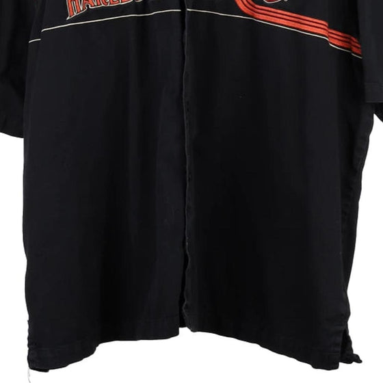 Vintage black Harley Davidson Short Sleeve Shirt - mens xx-large