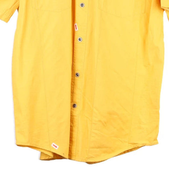 Vintage yellow Harley Davidson Short Sleeve Shirt - mens medium