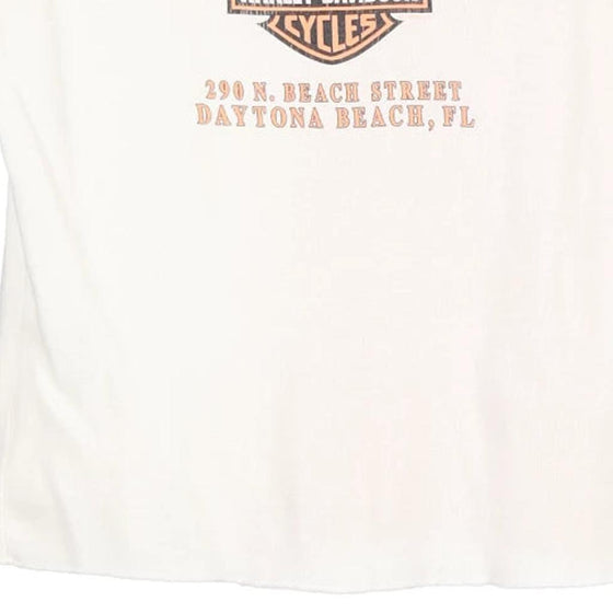 Vintage block colour Daytona Beach, Florida Harley Davidson Vest - womens large