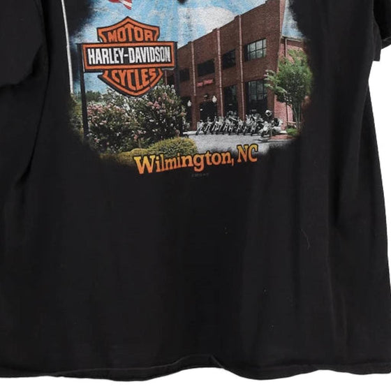 Vintage black Wilmington, North Carolina Harley Davidson T-Shirt - mens x-large