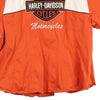 Vintage orange Harley Davidson Short Sleeve Shirt - womens xx-large