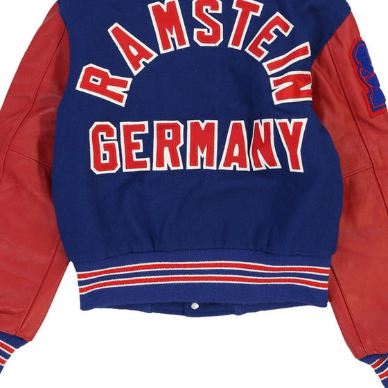 Vintage blue Ramstein Germany Meca Varsity Jacket - womens small