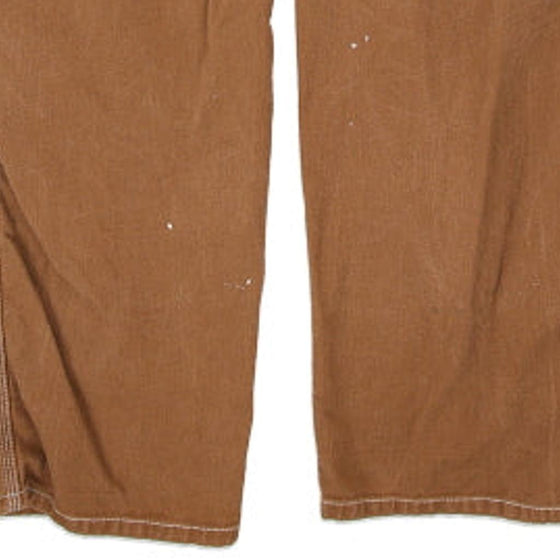 Vintage brown Paint Splattered Carhartt Dungarees - womens 32" waist