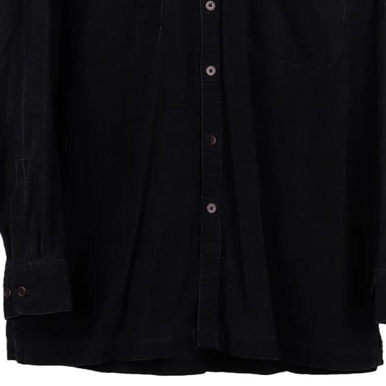Vintage black Quick Reflex Cord Shirt - mens medium