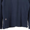 Vintage navy Conte Of Florence Long Sleeve Polo Shirt - mens medium