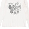 Pre-Loved white Harley Davidson Long Sleeve T-Shirt - womens large