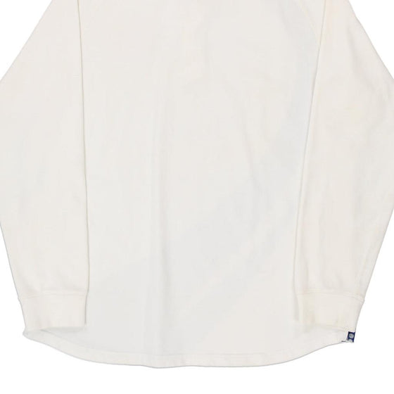Vintage white France Nike Long Sleeve Polo Shirt - mens x-large