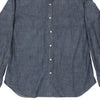 Vintage blue Barba Denim Shirt - mens x-large