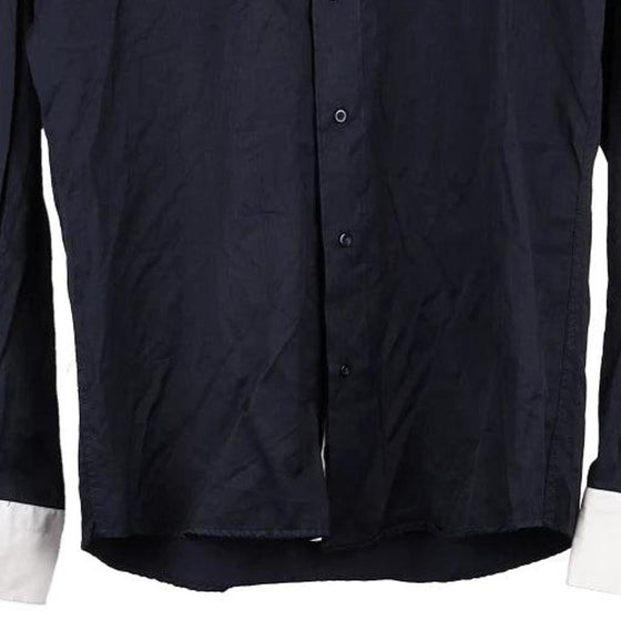 Vintage black Bootleg Ralph Lauren Shirt - mens medium