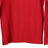 Vintage red Champion Long Sleeve Polo Shirt - mens small