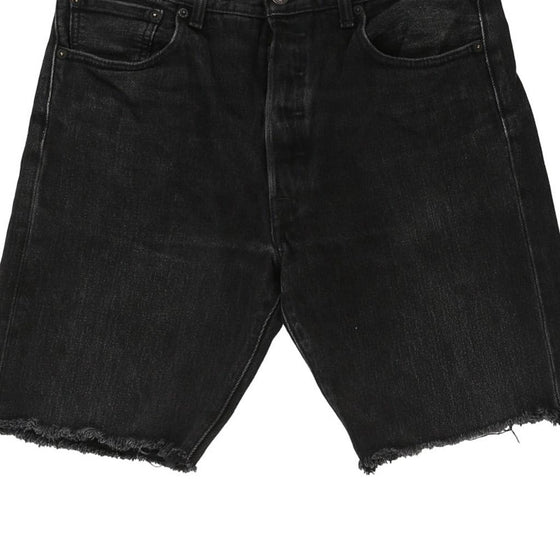 Vintage black 501 Levis Denim Shorts - mens 32" waist
