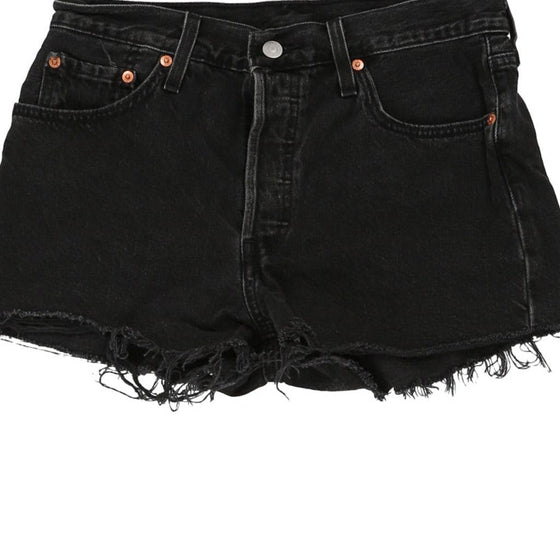 Vintage black 501 Levis Denim Shorts - womens 30" waist