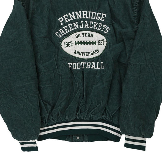 Vintage green Made in USA Pennridge Green Jackets Rennoc Varsity Jacket - mens x-large